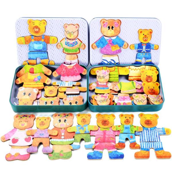 TheBearBox™ Bear Family Dress-Up Puzzle