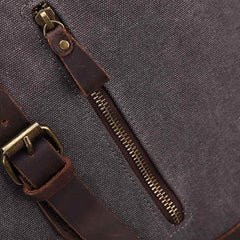 Oversized Canvas Leather Travel Bag