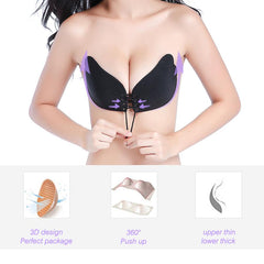 Seamless Push Up Adhesive Bra