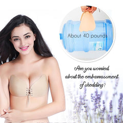 Seamless Push Up Adhesive Bra