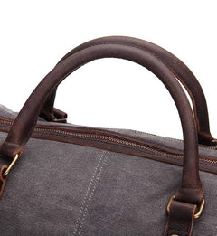 Oversized Canvas Leather Travel Bag