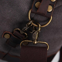 Oversized Canvas Leather Travel Bag