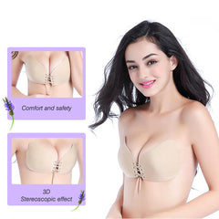 Seamless Push Up Adhesive Bra