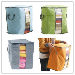 Wardrobe Bamboo Clothes Bag Pouch Storage Box