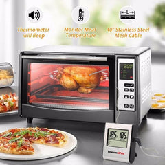 Meat Thermometer With Built-in Clock Timer