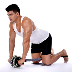 Double-Wheeled Ab Roller Pull Rope