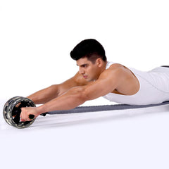 Double-Wheeled Ab Roller Pull Rope