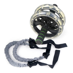 Double-Wheeled Ab Roller Pull Rope