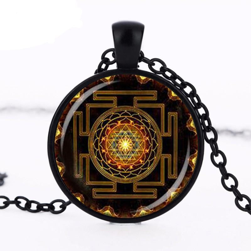 CharmGem™ Mandala Glass Dome Necklace