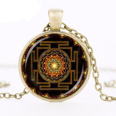 CharmGem™ Mandala Glass Dome Necklace