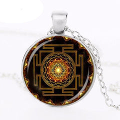 CharmGem™ Mandala Glass Dome Necklace
