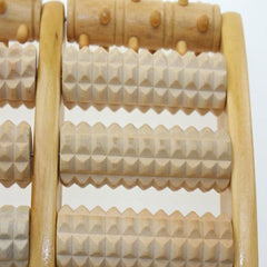 PureRelief™ Wooden Dual Foot Massager Roller