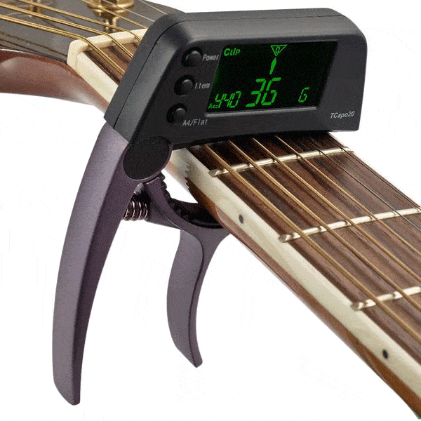 Guitar Capo with Built-in Tuner
