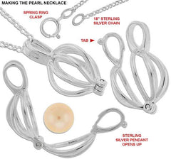 Make A Wish Necklace with Real Natural Oyster Pearl