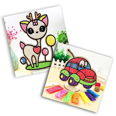 Sand Painting Wooden Board