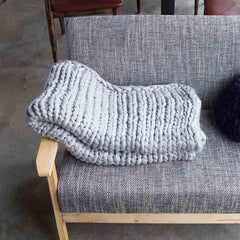 Hand Knit Giant Wool Blanket