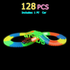 Glowing Car Track Set