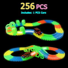 Glowing Car Track Set