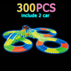 Glowing Car Track Set