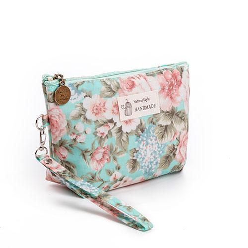 Vintage Floral Cosmetic Bag