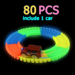 Glowing Car Track Set