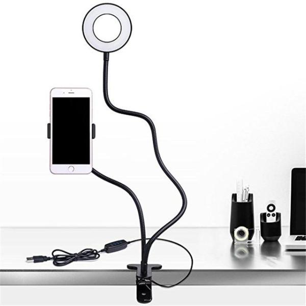 FleekFone™ Flexible Phone Holder / LED Ring Light