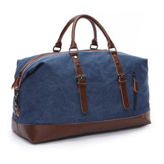 Oversized Canvas Leather Travel Bag