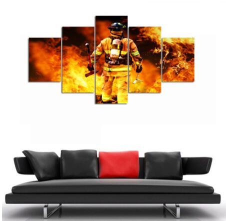 Firefighter Hero Canvas (5 Piece)