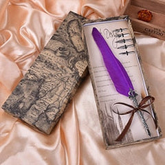 Feather Calligraphy Ink Pen