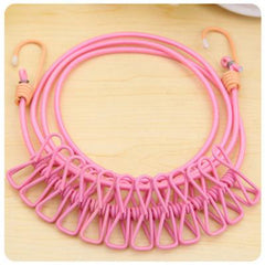 Portable Elastic Windproof Clothesline