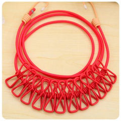 Portable Elastic Windproof Clothesline
