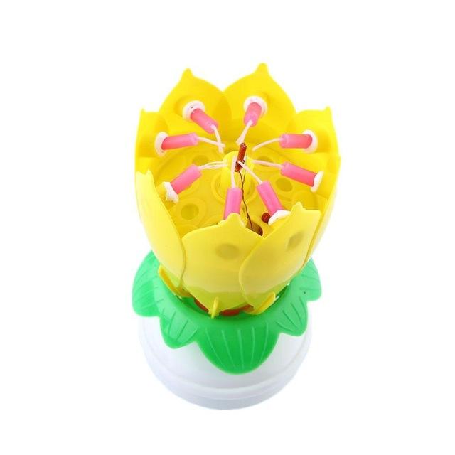 Lotus Birthday Candle