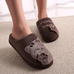 Plushy Cat Paw Slippers